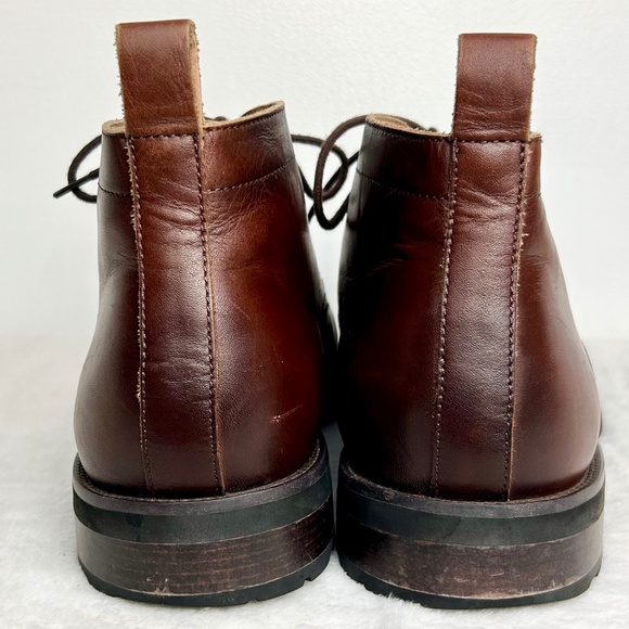 Men’s Brown Saks Fifth Avenue Joshua Leather Chukka Boots Brown Size 10 - Picture 5 of 9